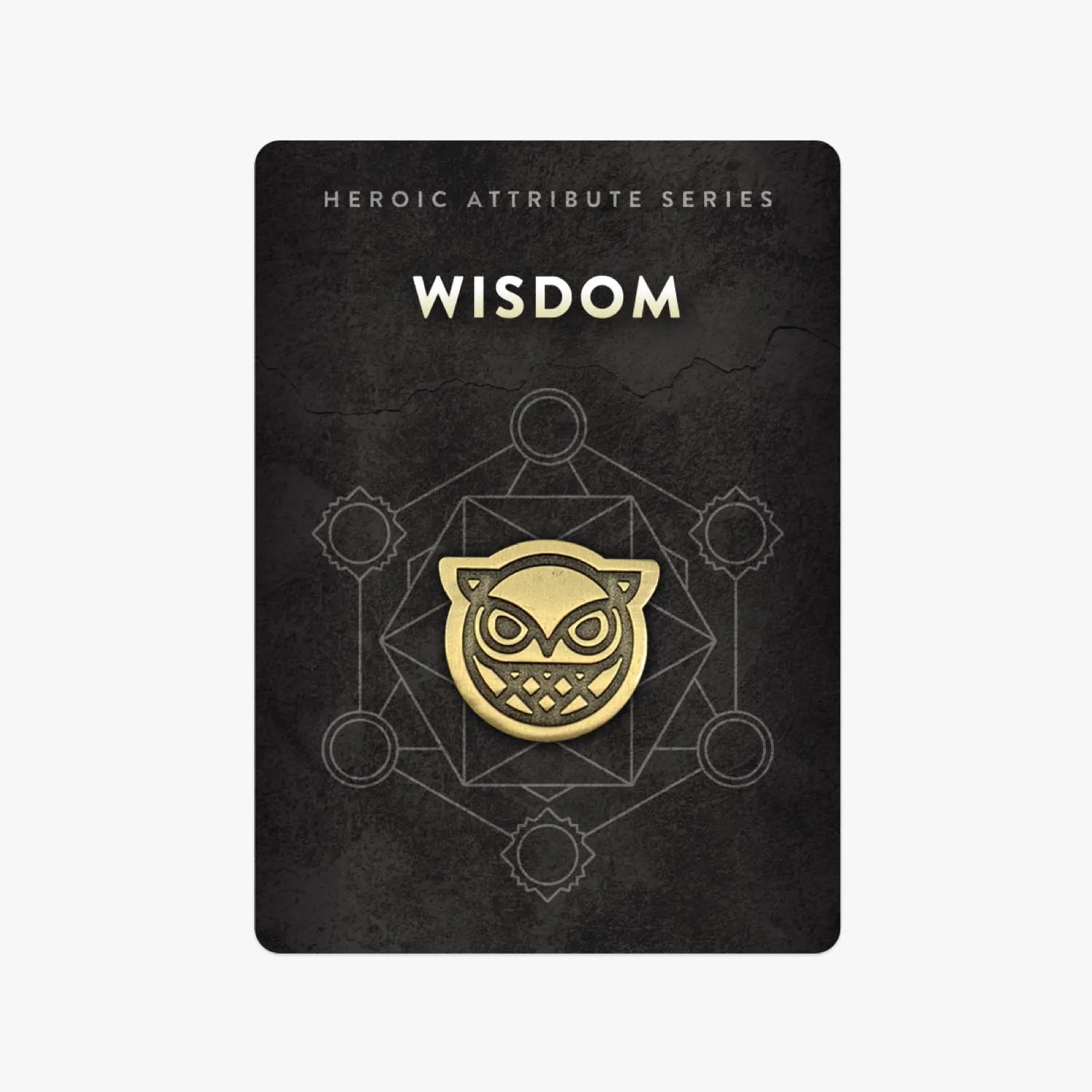 Heroic Attribute Series: Wisdom Pin