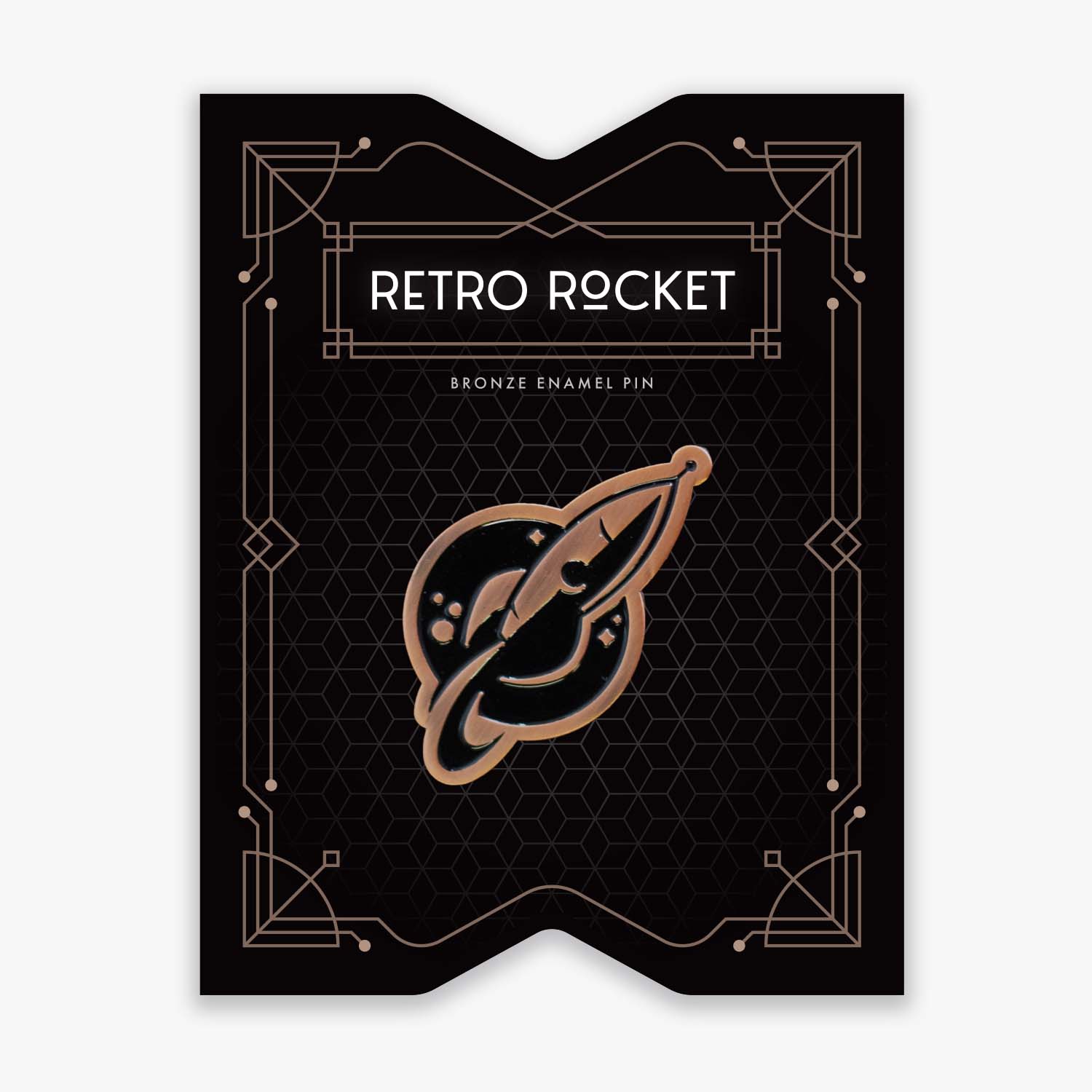 Retro Rocket Pin